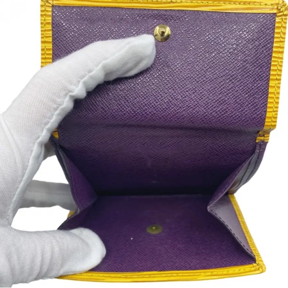 Louis Vuitton Yellow Epi Leather Elise Wallet - Picture 6 of 7
